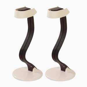 Snocky Table Lamps by Bruno Gecchelin for Iguzzini, 1980s, Set of 2