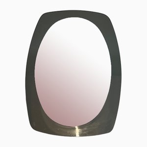 Oval Form Mirror in the style of Fontana Arte, 1970s