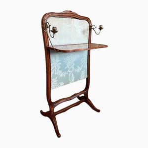 Antique French Fire Screen in Walnut