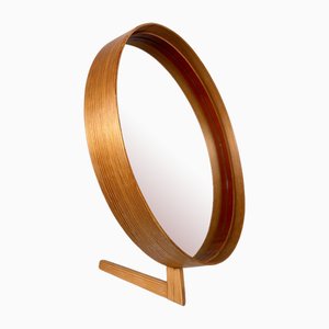 Scandinavian Pine Table Mirror by Nils Troed for Glass Master, 1960s