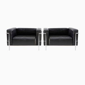 Set of LC3 Lounge Chairs by Cassina for Le Corbusier, 1970s