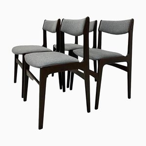 Vintage Danish Dining Chairs by Erik Buch, 1960, Set of 4