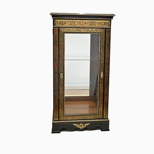 French Boulle Display Cabinet with Inlay