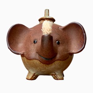 Lámpara de aceite con forma de elefante vintage de Ibuki