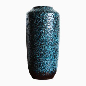 Vase Vintage Turquoise en Céramique