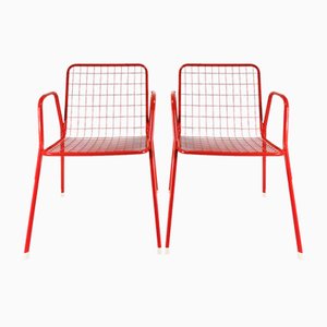 Modernist Patio and Garden Chairs (Set of 4), Emu, Model Rio, Italy, 1970s, Set of 4