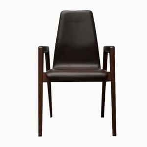 Mid-Century Danish Leather Chair from Schou Andersen, 1960s