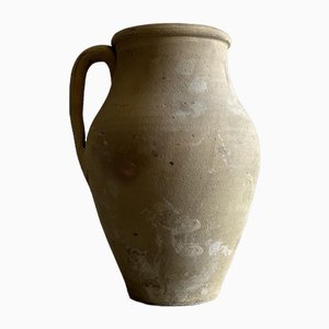 Antique Beige Terracotta Vase