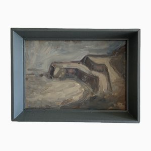 Stanley Joyce, Abstract Seascape, 1960s, Oil on Canvas, Framed