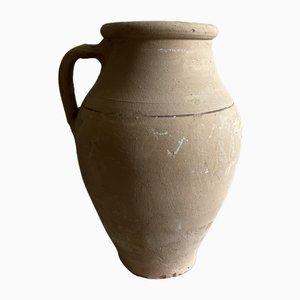 Antique Hand Painted Terracotta Vase