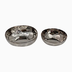 Silver-Plated Bowls from Christofle, France, Set of 2