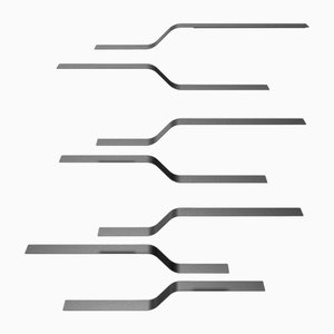Network Shelves Black, Model Set 10 by Julien Vidame