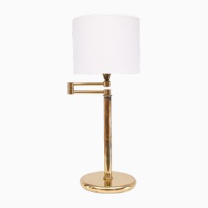 Brass Swing Arm Desk Lamp from Deknudt, 1974