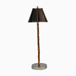 Lámpara de mesa Recarga de acero y bambú de Isander Borges