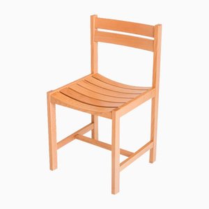 French Beech Chair by André Sornay, 1970s