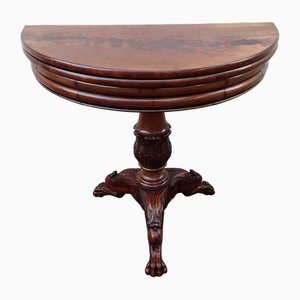 Antique German Gaming Table in Mahogany, 1860
