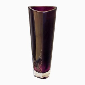 Sommerso Glass Vase by Flavio Poli