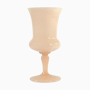 Vintage Italian Opaline Glass Vase, 1960s