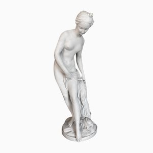 French Artist, Large Parian Classical Nude, 1900, Ceramic