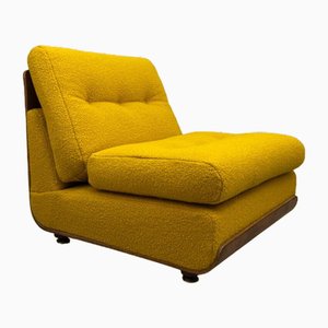 Vintage Lounge Chair in Yellow, 1980s