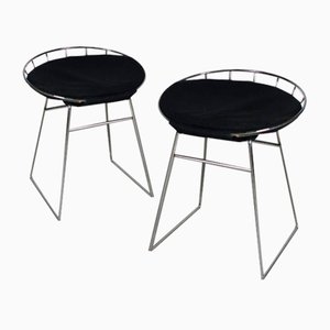 Wire Metal Stool by Tomado, the Netherlands, 1960s