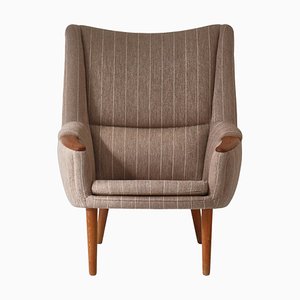 Danish Modern Highback Lounge Chair by Kurt Østervig, 1958