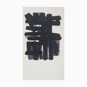 Pierre Soulages, Gouache 11, 1957, Litografía