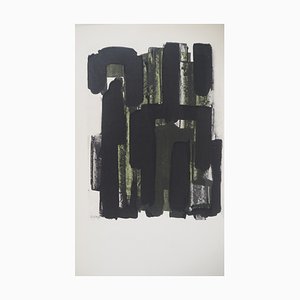 Pierre Soulages, Gouache 8, 1957, Lithographie und Schablone