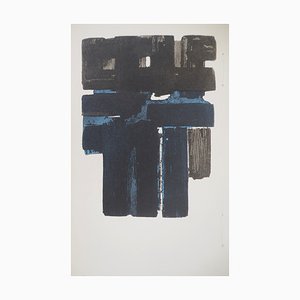 Pierre Soulages, Water Water X, 1957, Lithograph and Stencil