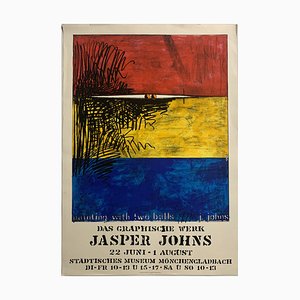 Jasper Johns, Gemälde mit zwei Kugeln, 1971, Poster