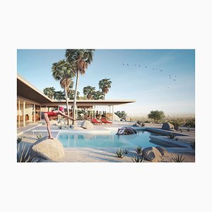 Mr Strange, A beautiful Day in Palm Spring, 2023, Giclée print on Hanhemühle paper