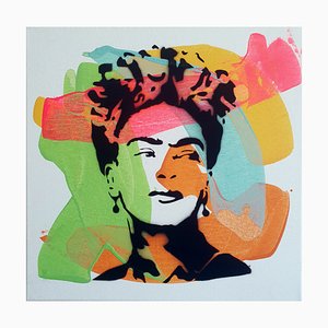 PyB, Frida Kahlo, 2023, Mixed Media on Canvas