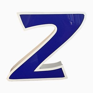 Acrylic Glass & Metal Letter, 1960s