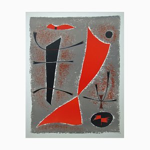 Gustave Singier, Abstrakte Komposition, 1955, Original Lithographie