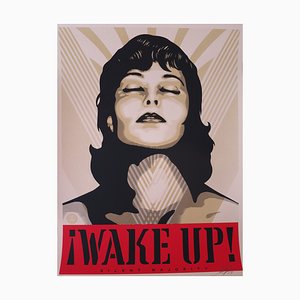 Shepard Fairey, Wake Up, 2017, Screen print