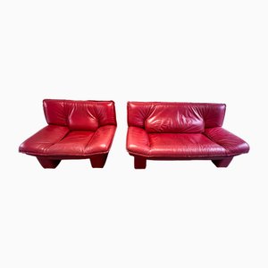 2 -Seater Sofa Set & Armchair by Nicoletti Salotti, 1980s, Set of 2