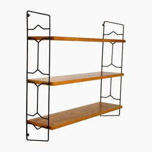 Wall Bookcase with Three Shelves, 1960s