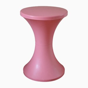 Space Age Stool in Pink Plastic, 1983