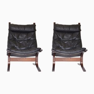Set of Vintage High-Back Siesta Chairs by Ingmar Relling for Westnofa Norway, 1960s