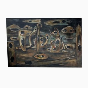 Dmitrienko, años 50, óleo sobre lienzo y madera