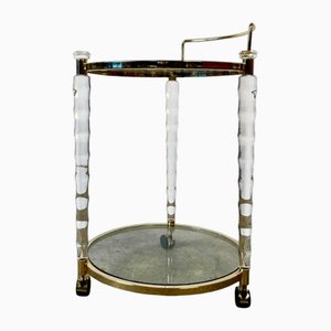 Italian Trolley in Brass and Glass, 1970s