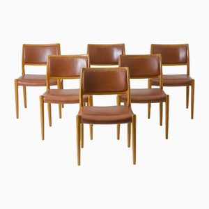 Danish Chairs by Niels Otto Møller for J.L. Møllers, 1960s, Set of 6