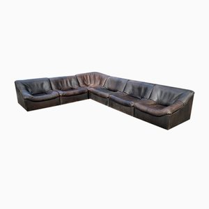 DS 46 Modular Corner Set in Leather from De Sede, Set of 6