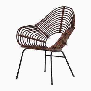 Rattan Chair from Rohé Noordwolde, the Netherlands, 1950s