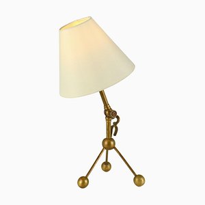 Modern Brass Table Lamp, 1940s