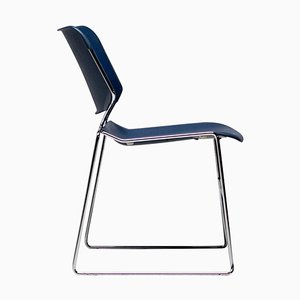 Krueger Blue Minimalist Matrix Chair, 1978