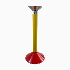 Lámpara de suspensión en rojo y amarillo, Italia, años 80