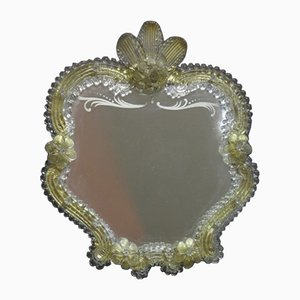 Specchio da parete o autoportante in vetro di Murano, anni '50