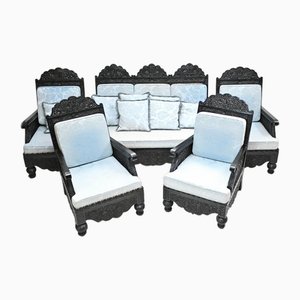 Colonial Settee Living Room Set, Set of 3