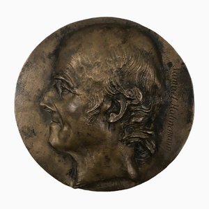 Profil en Bronze d'Après Pierre-Jean David Dangers, 1800s